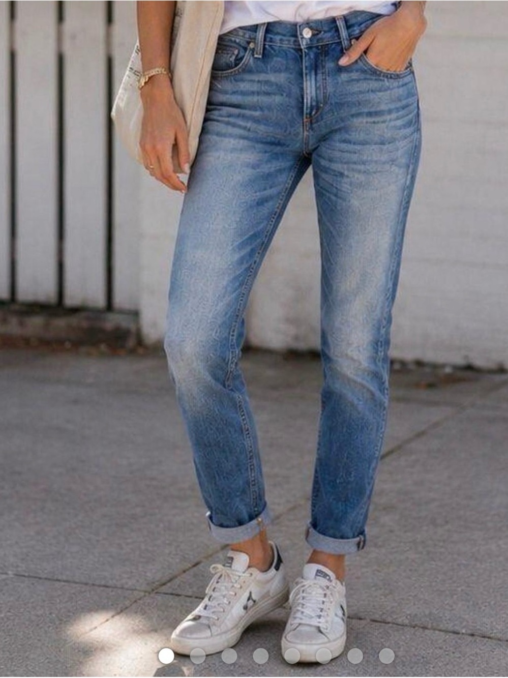Rag & bone Dre low-rise slim boyfriend Jean